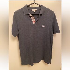 Men’s Burberry Charcoal Polo Shirt